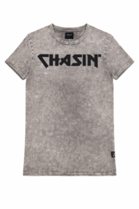 Stone Wash T-shirt with Floak Print for Men FNZM - 14